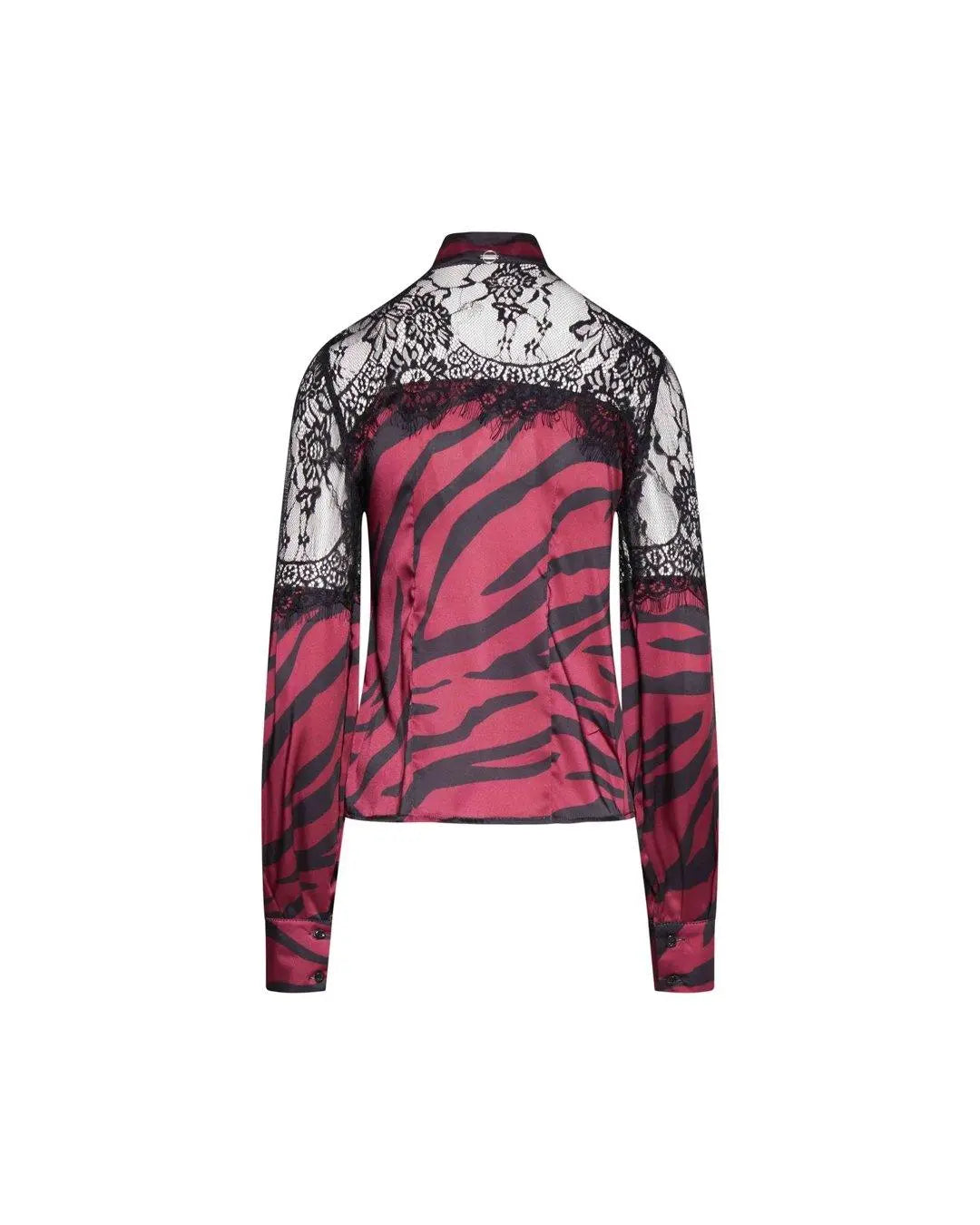 Camicia pizzo BORD-NERO IRONICA