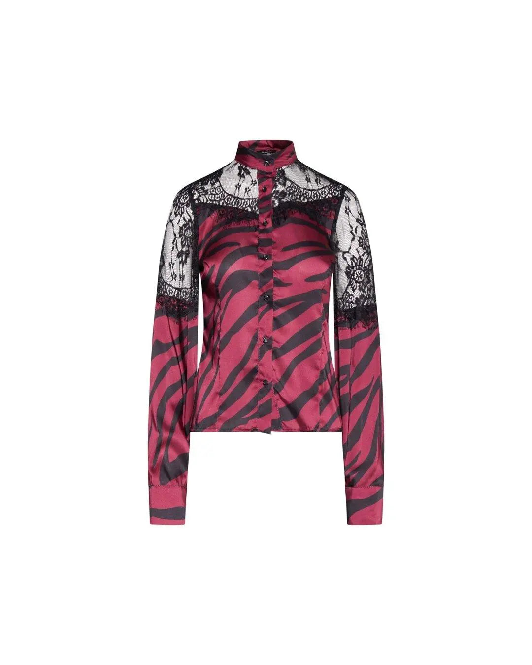 Camicia pizzo BORD-NERO IRONICA