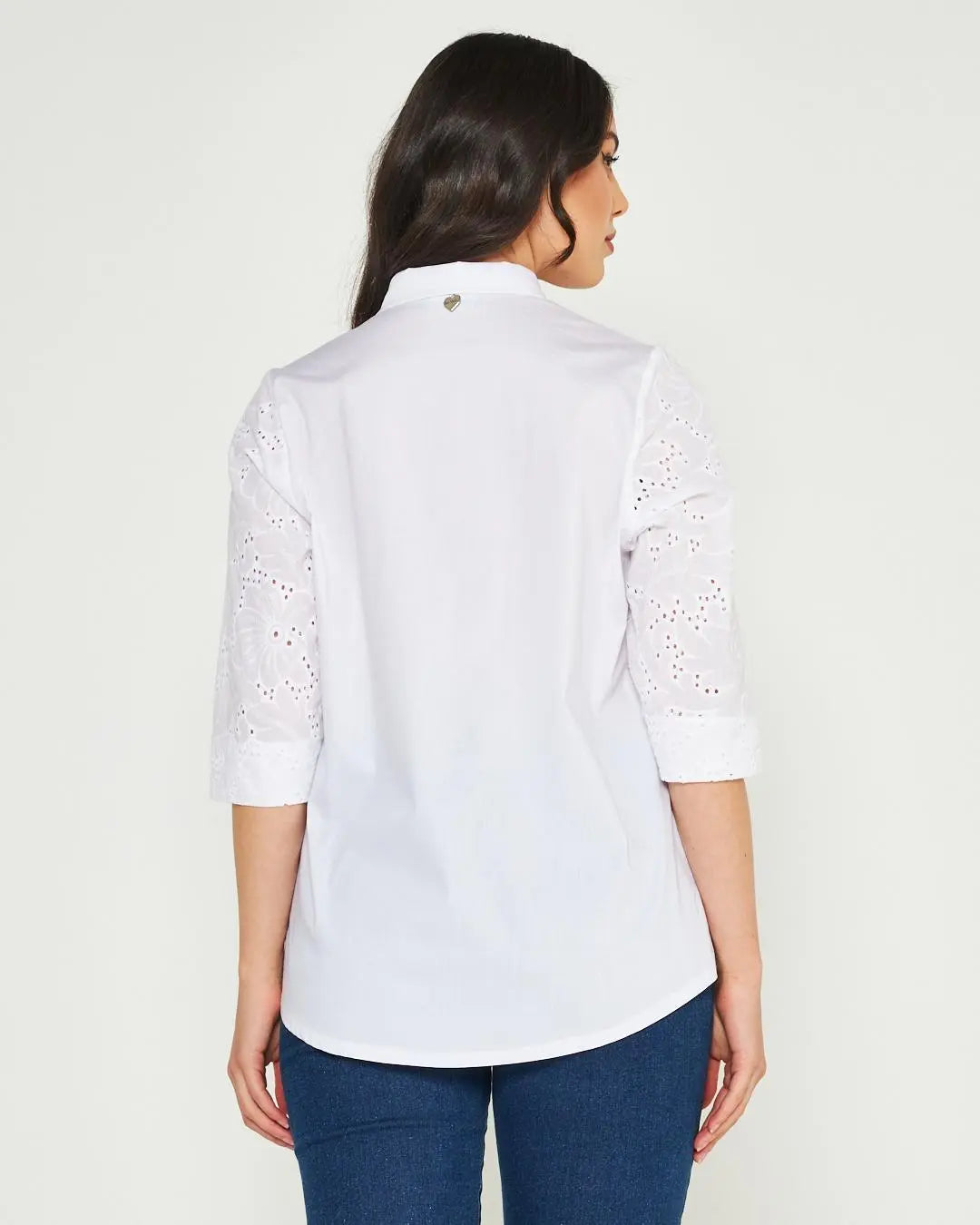 Camicia pizzo Bianco DORABELLA