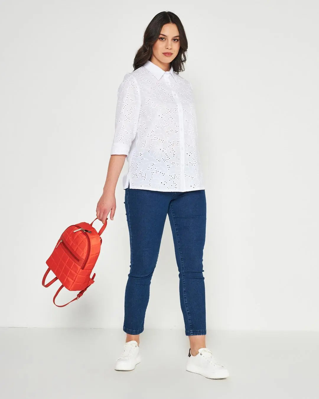 Camicia pizzo Bianco DORABELLA