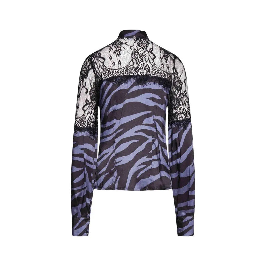 Camicia pizzo NERO-C.D.ZUCCHERO IRONICA