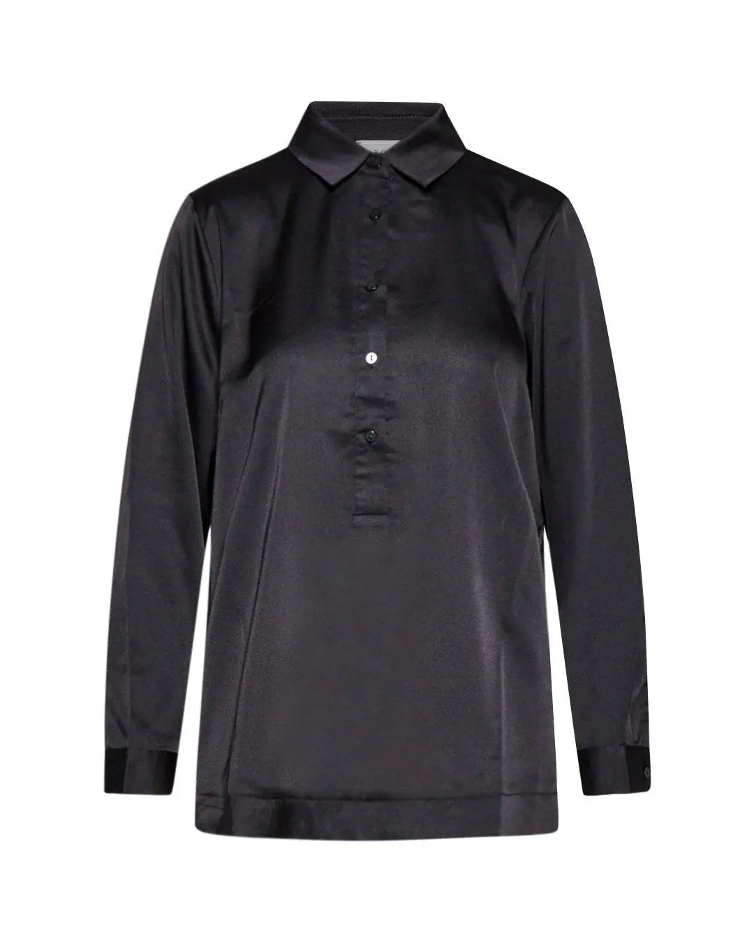 Camicia raso NERO IRONICA