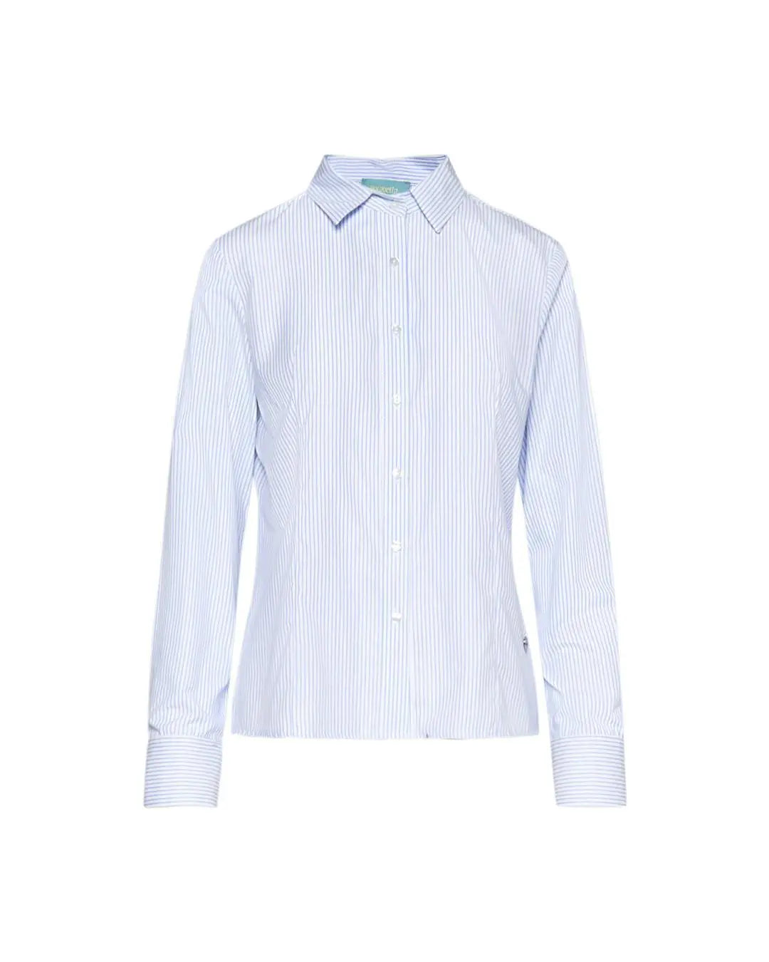 Camicia rigata CELESTE-BIANCO DORABELLA