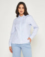 Camicia rigata CELESTE-BIANCO DORABELLA
