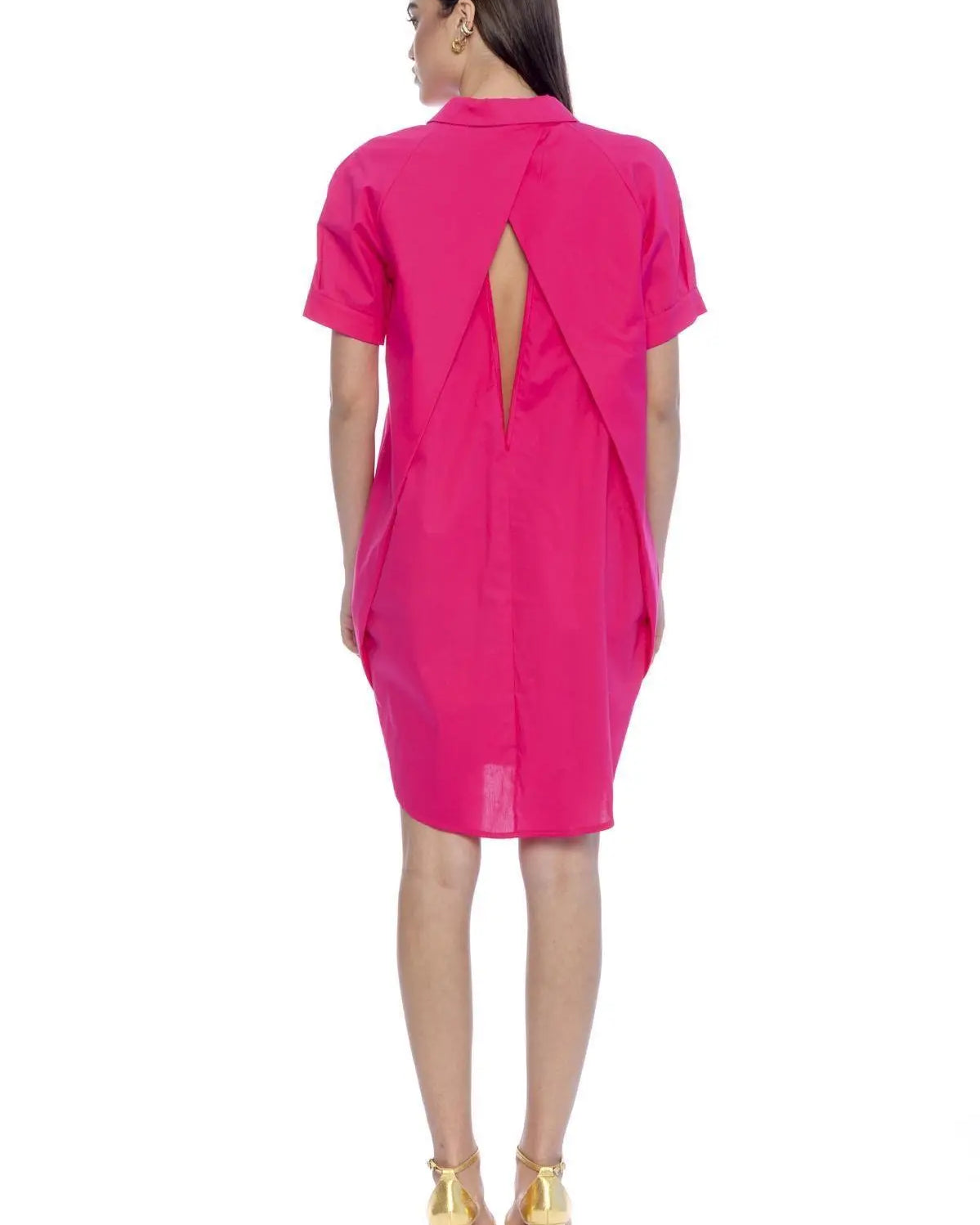 Camicia scollo a goccia FUXIA IRONICA