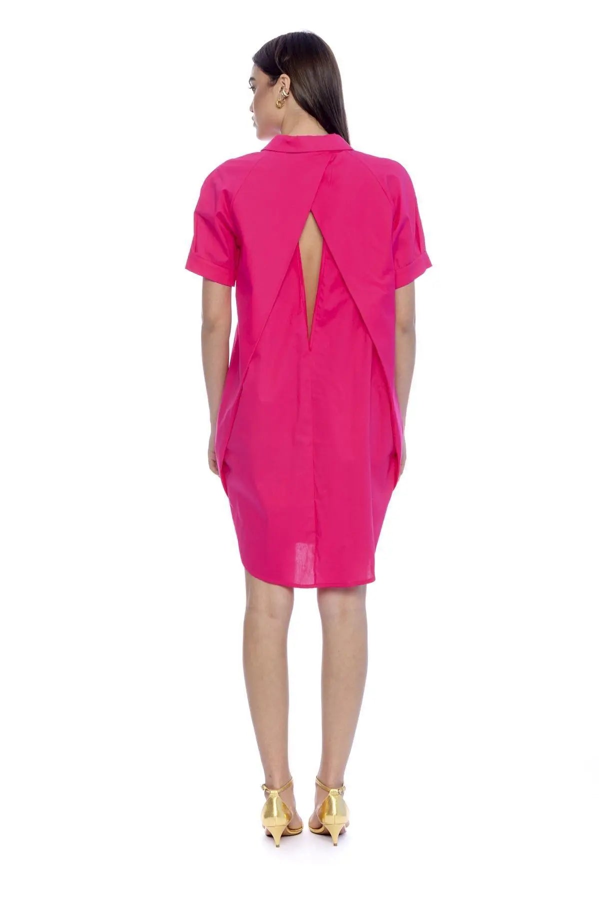 Camicia scollo a goccia FUXIA IRONICA