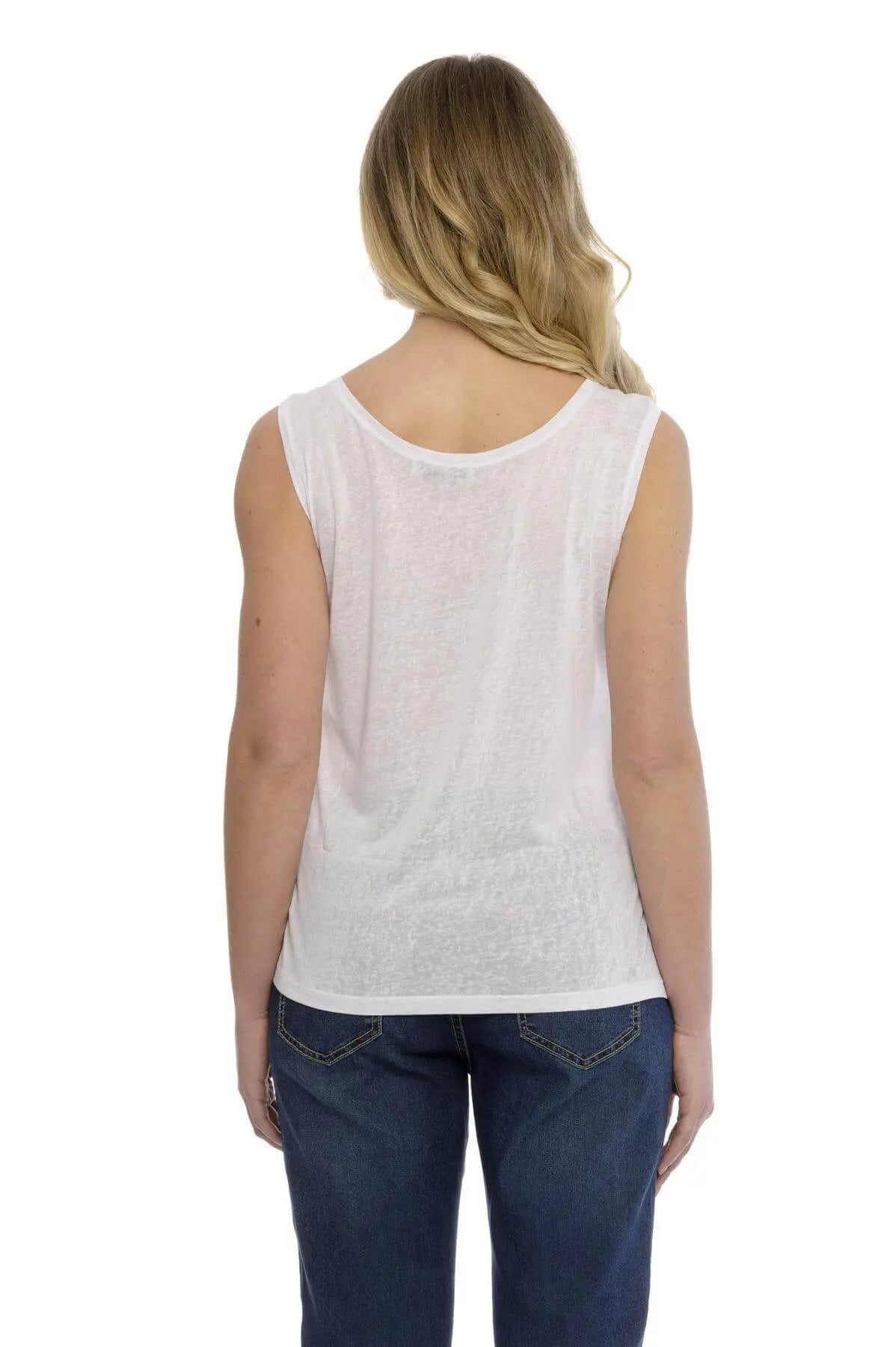 Canotta basic fiammata BIANCO DORABELLA