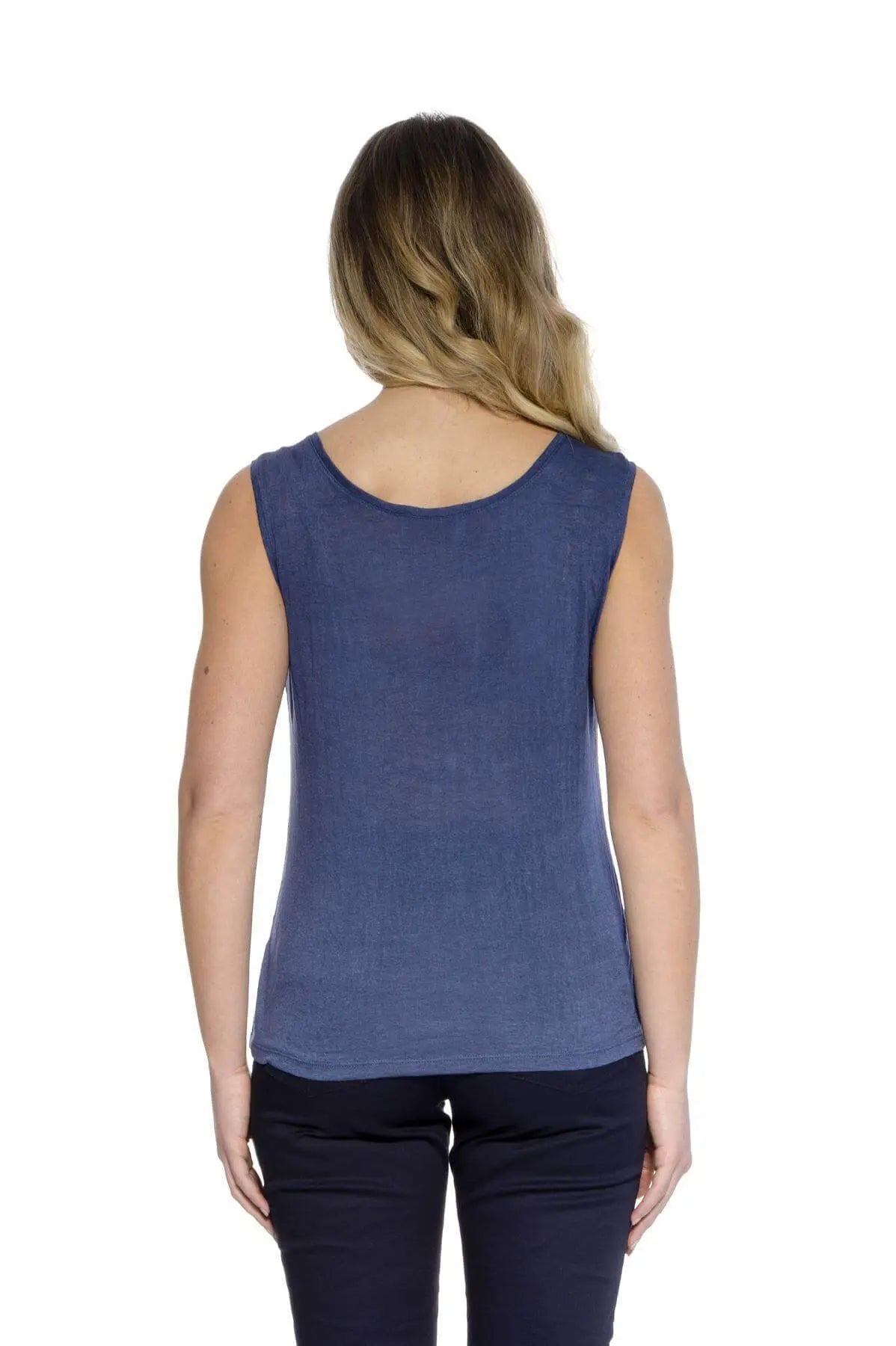 Canotta basic fiammata DENIM DORABELLA