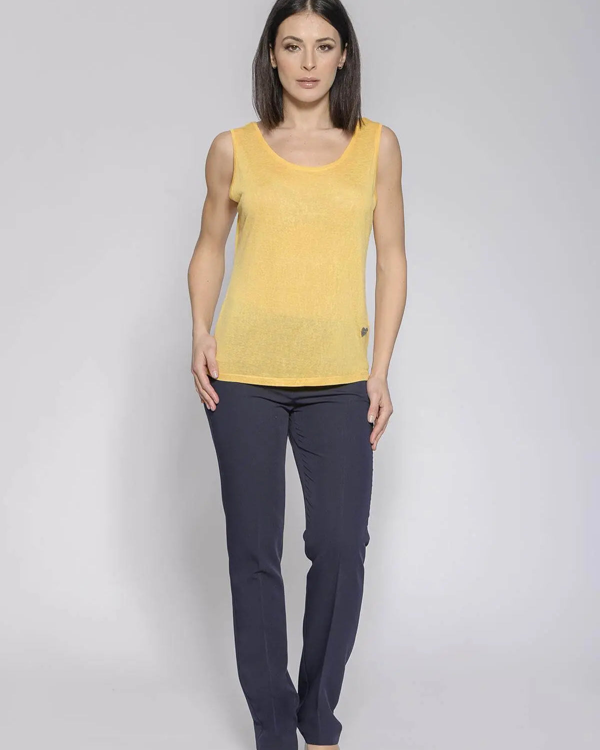 Canotta basic fiammata GIALLO DORABELLA XXL