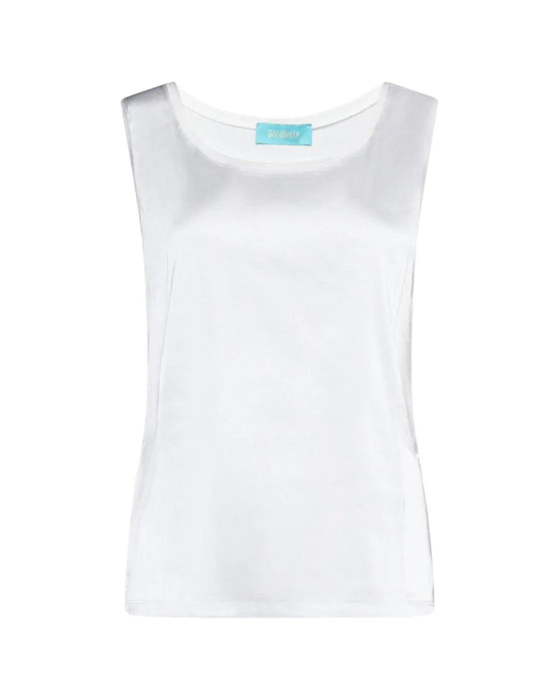 Canotta bimateriale WHITE DORABELLA