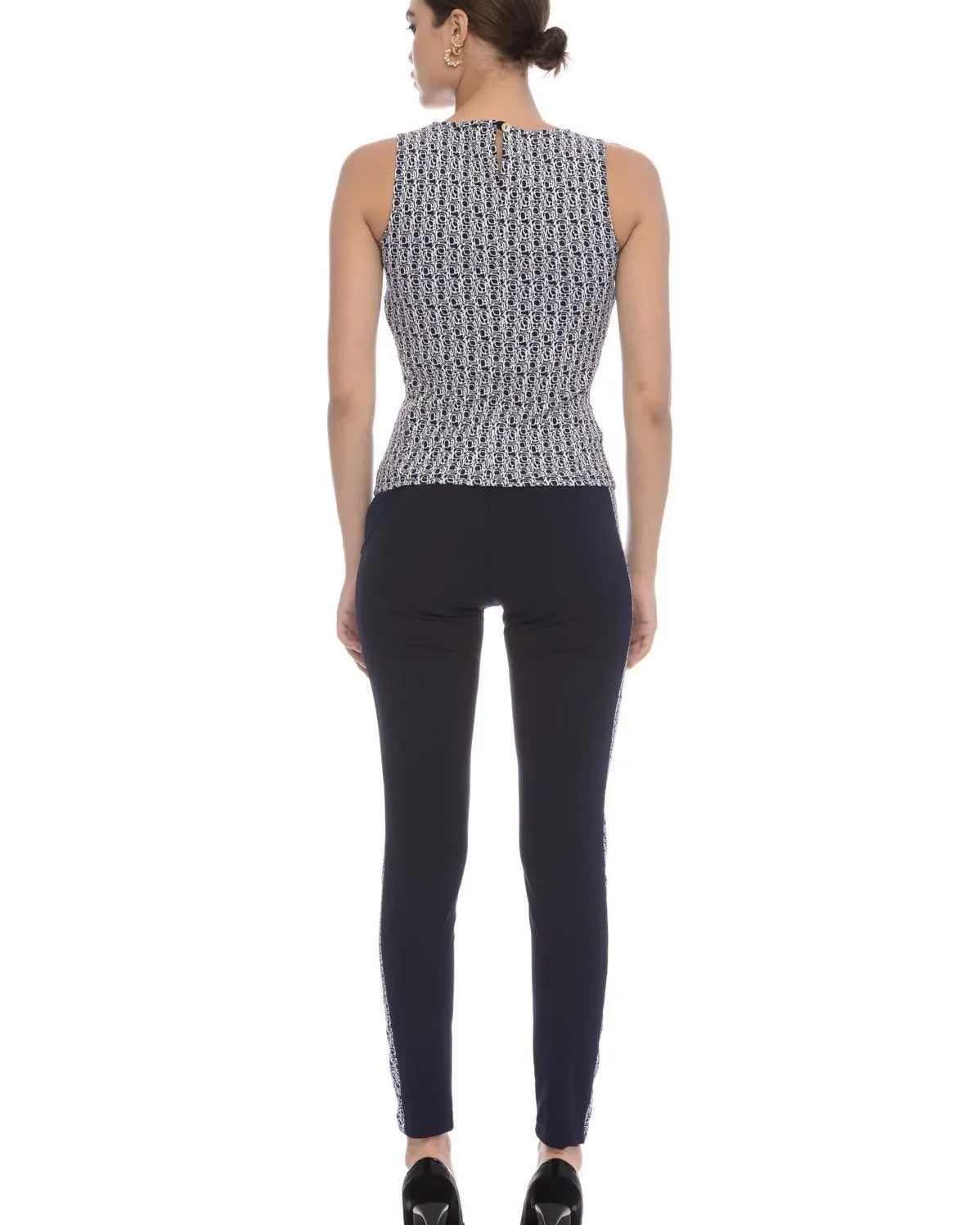 Canotta fantasia BIANCO-BLU IRONICA