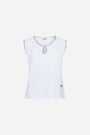 Canotta girocollo goccia WHITE DORABELLA XL