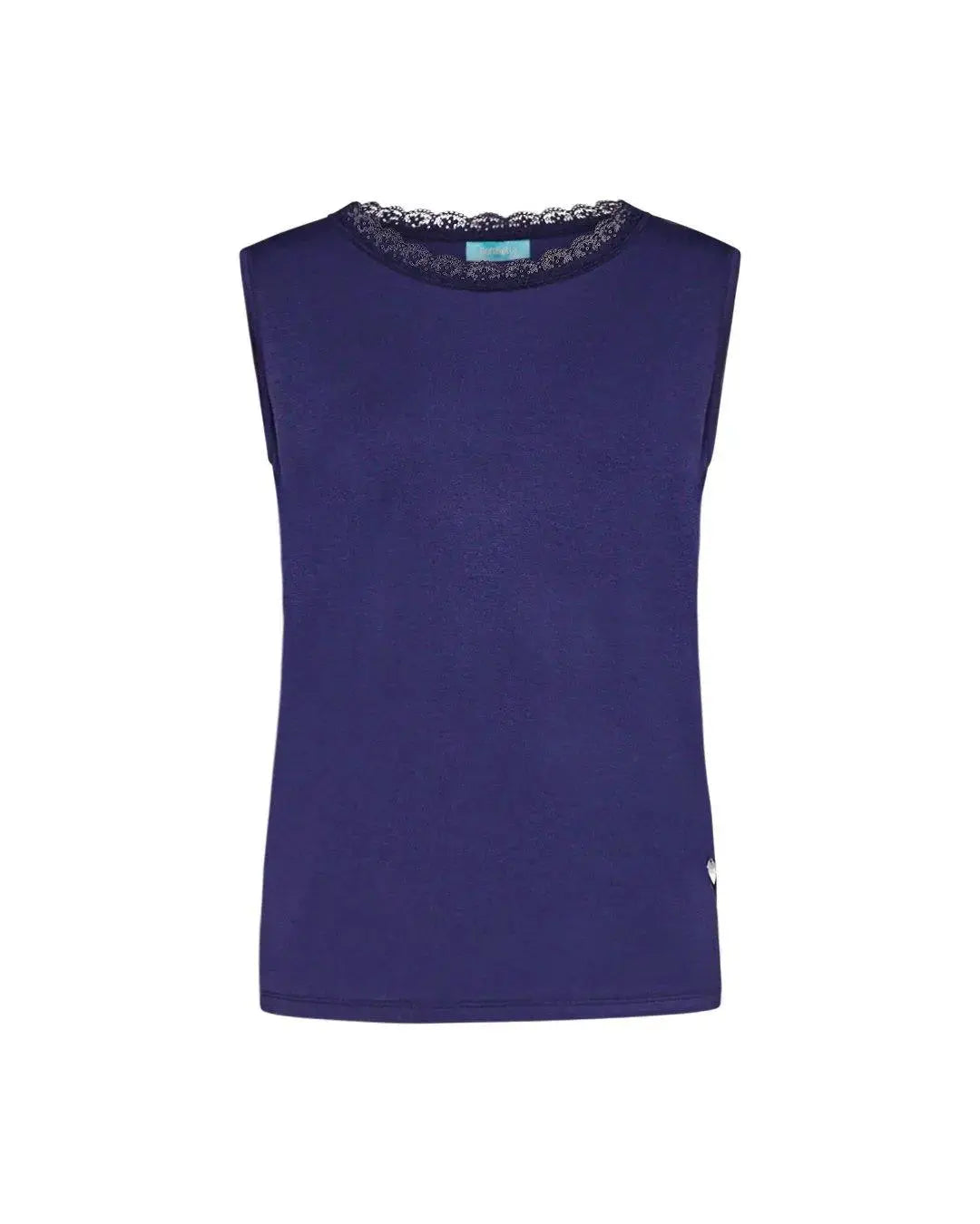 Canotta pizzo BLUE NAVY DORABELLA