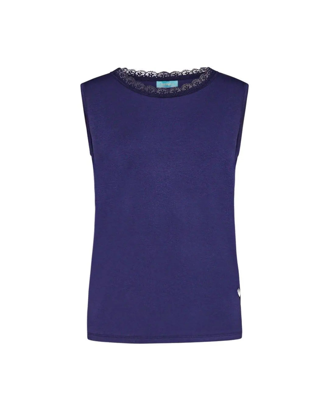 Canotta pizzo BLUE NAVY DORABELLA