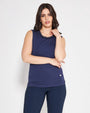 Canotta pizzo BLUE NAVY DORABELLA