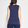 Canotta pizzo BLUE NAVY DORABELLA