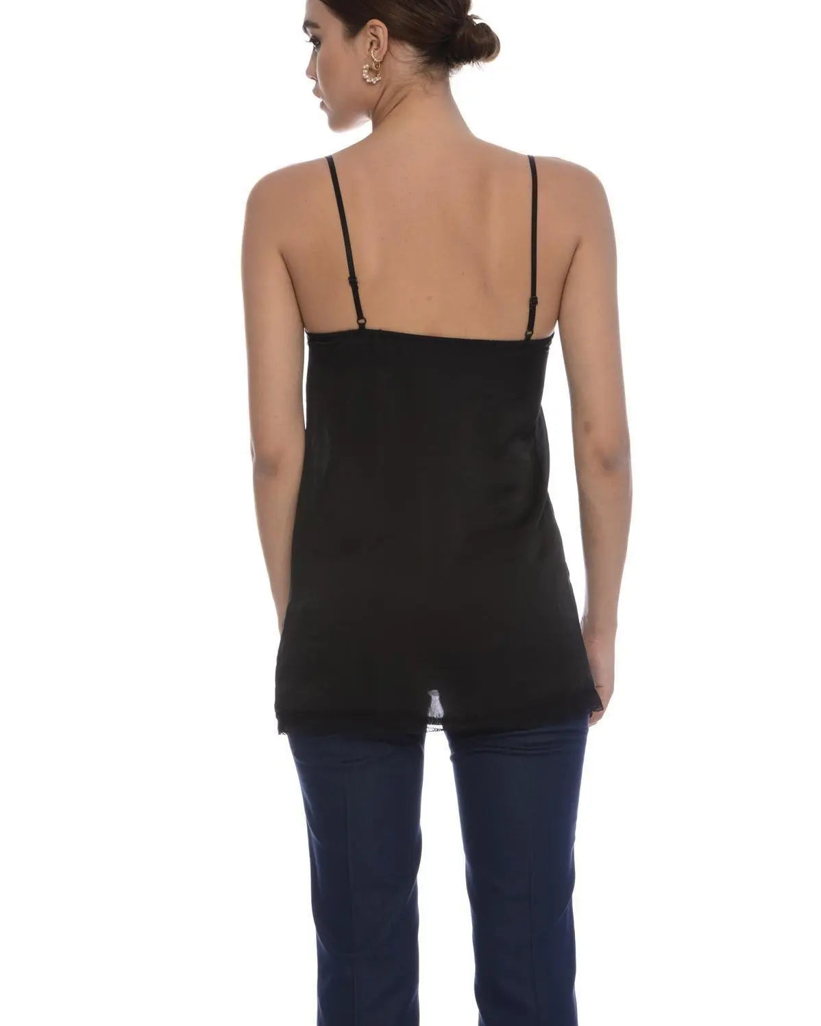 Canotta pizzo NERO IRONICA