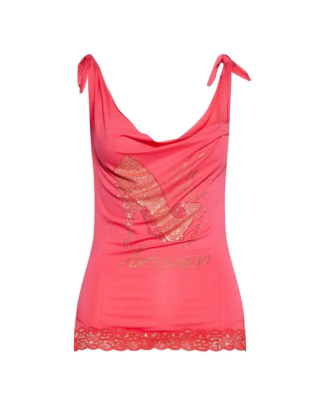 Canotta strass CORALLO IRONICA