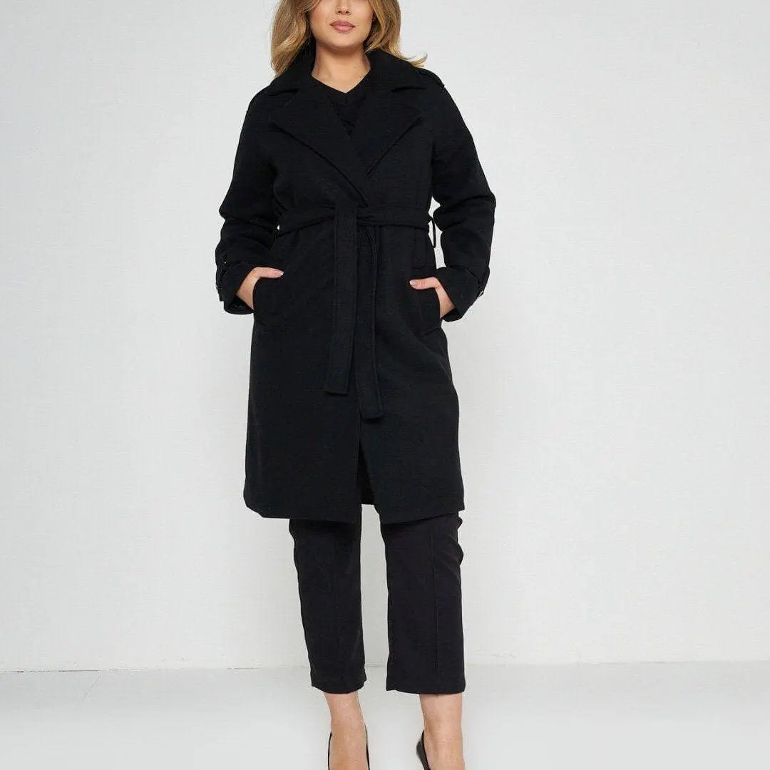 Cappotto accappatoio NERO DORABELLA 50