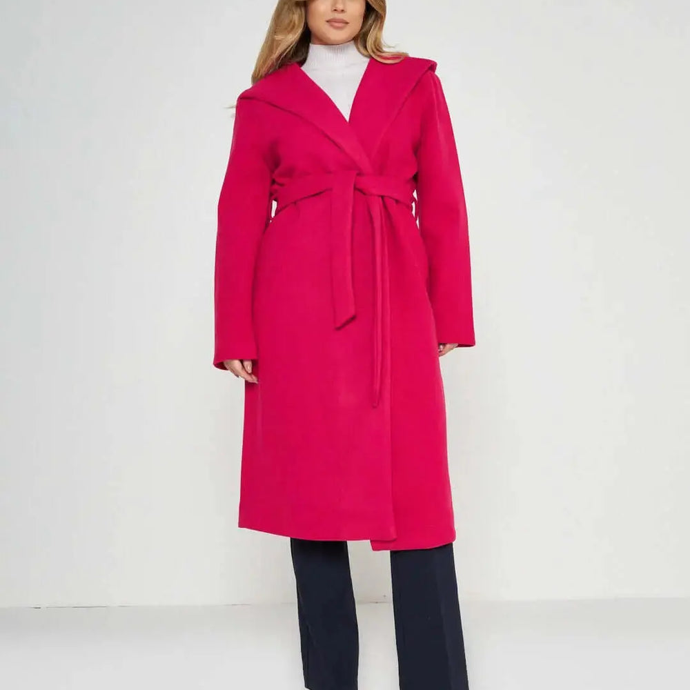 Cappotto accappatoio con cappuccio FUXIA DORABELLA 50
