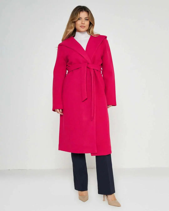 Cappotto accappatoio con cappuccio FUXIA DORABELLA 50