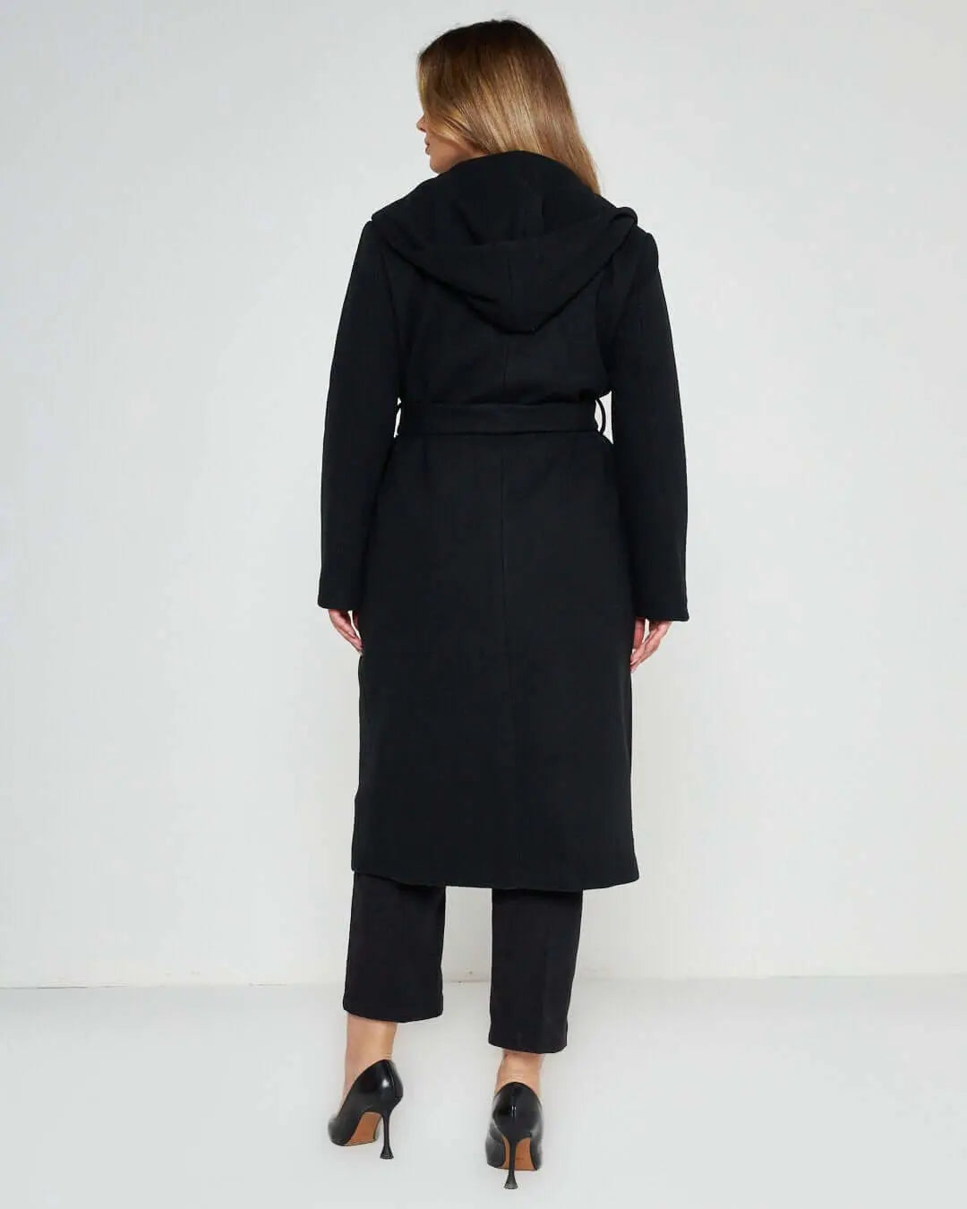 Cappotto accappatoio con cappuccio NERO DORABELLA