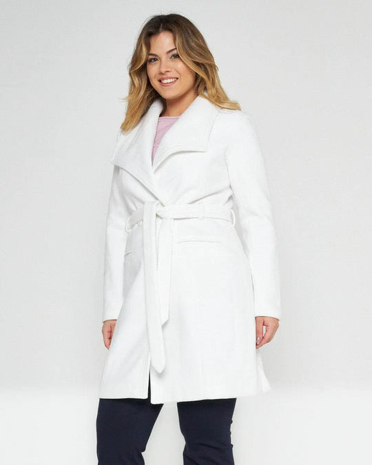 Cappotto accappatoio doppio petto BIANCO DORABELLA