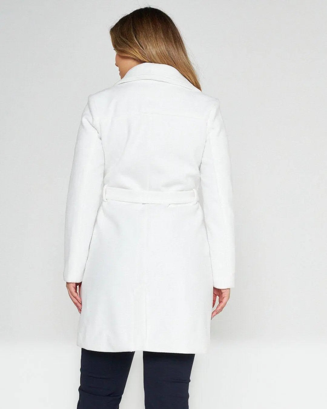 Cappotto accappatoio doppio petto BIANCO DORABELLA