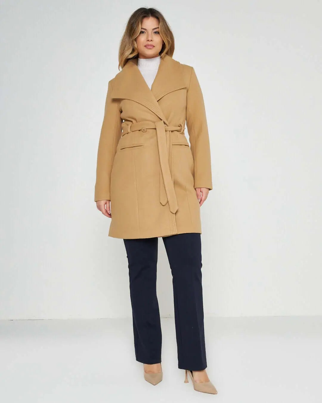 Cappotto accappatoio doppio petto CACAO DORABELLA 50