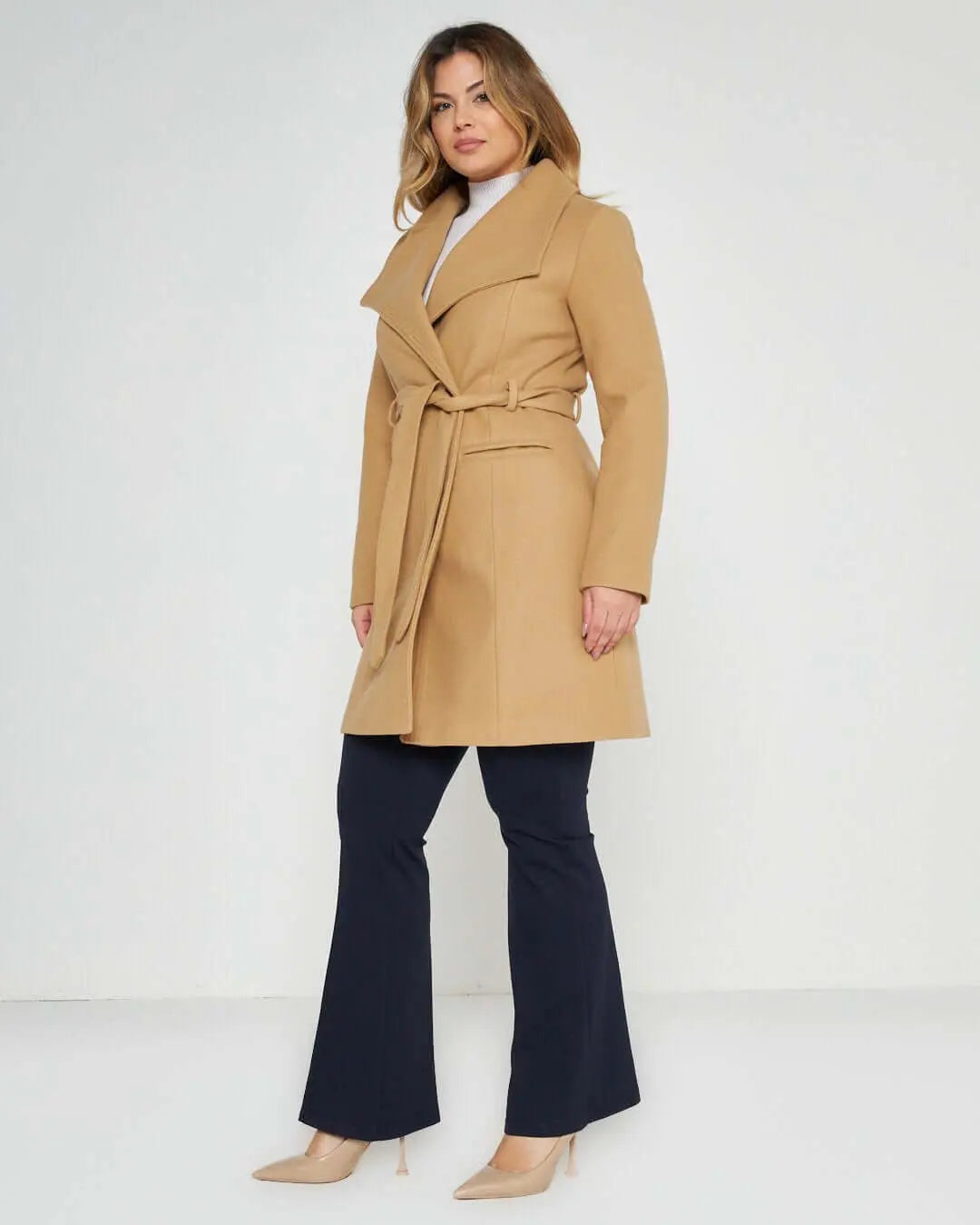 Cappotto accappatoio doppio petto CACAO DORABELLA