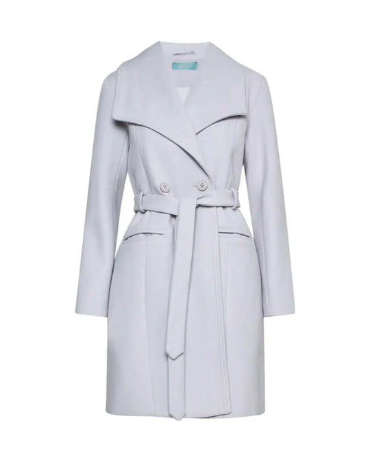 Cappotto accappatoio doppio petto GRIGIO CHIARO DORABELLA