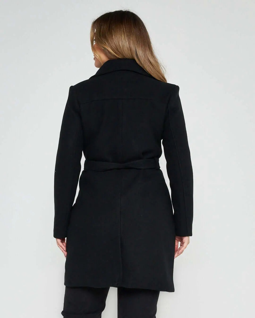 Cappotto accappatoio doppio petto NERO DORABELLA