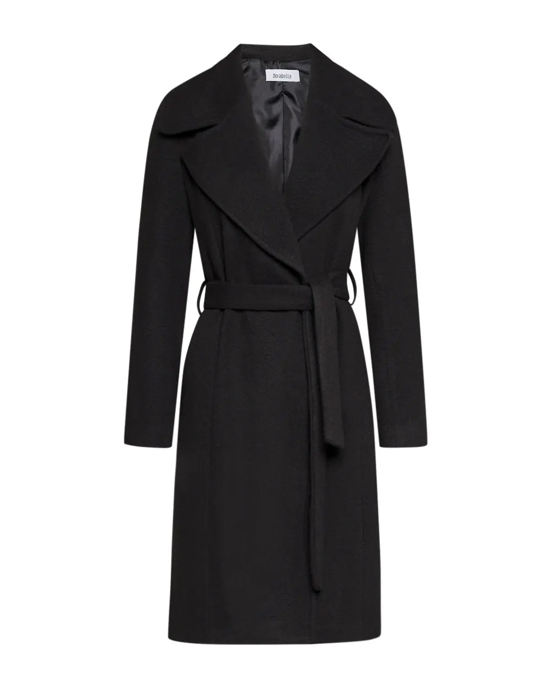 Cappotto cintura Nero DORABELLA XXL