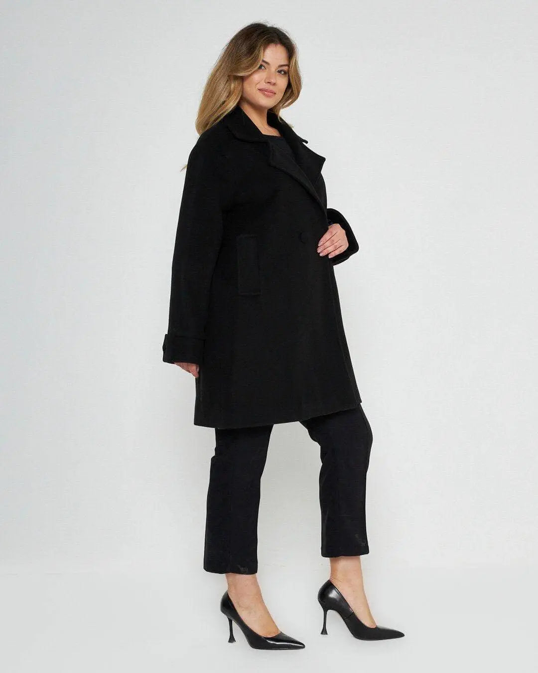 Cappotto doppio petto NERO DORABELLA