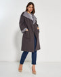 Cappotto in maglia ANTRACITE DORABELLA XL