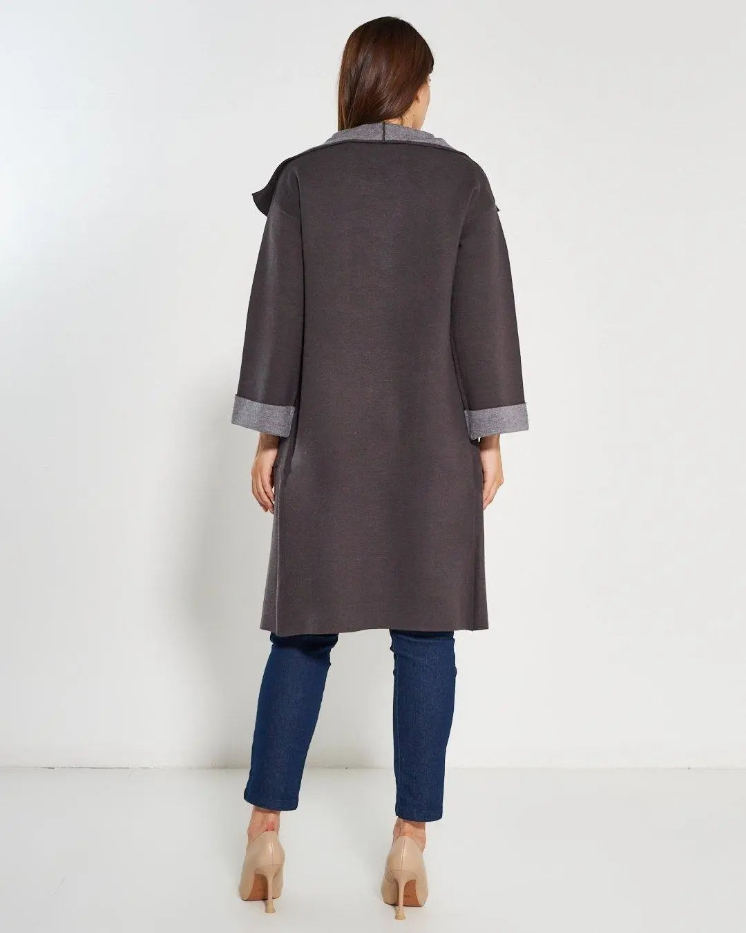 Cappotto in maglia ANTRACITE DORABELLA