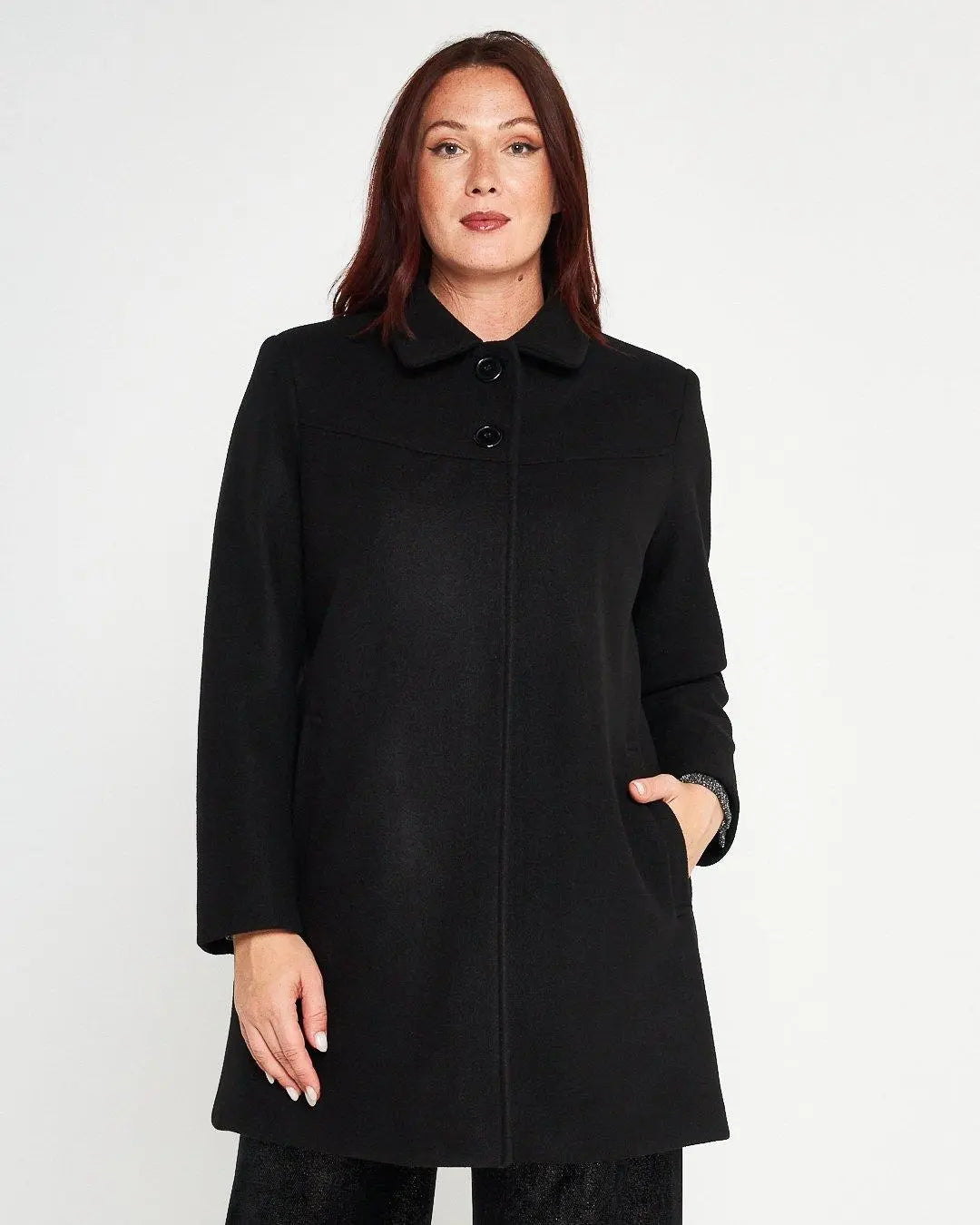 Cappotto linea ad A NERO DORABELLA PIU' 47