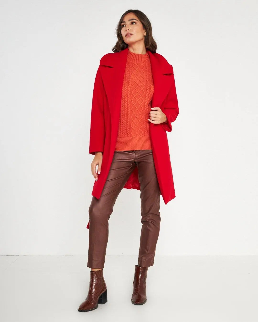 Cappotto tasche ROSSO DORABELLA