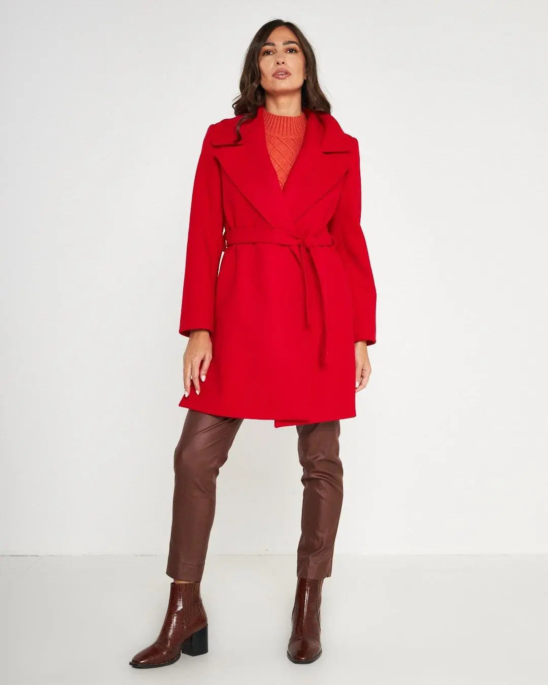 Cappotto tasche ROSSO DORABELLA