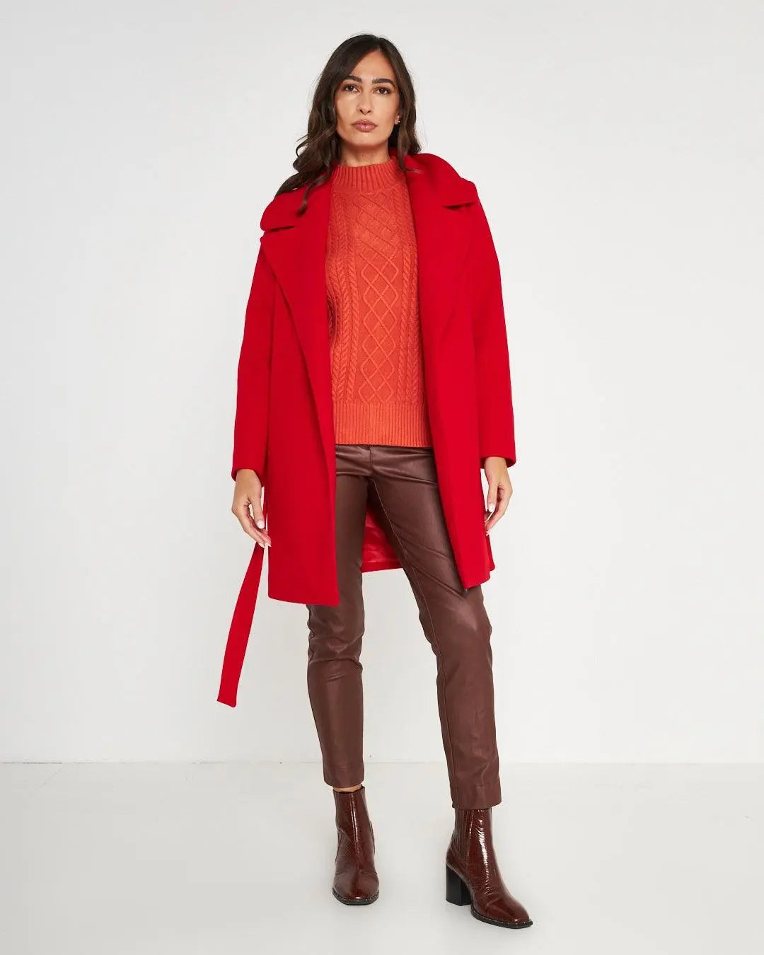 Cappotto tasche ROSSO DORABELLA