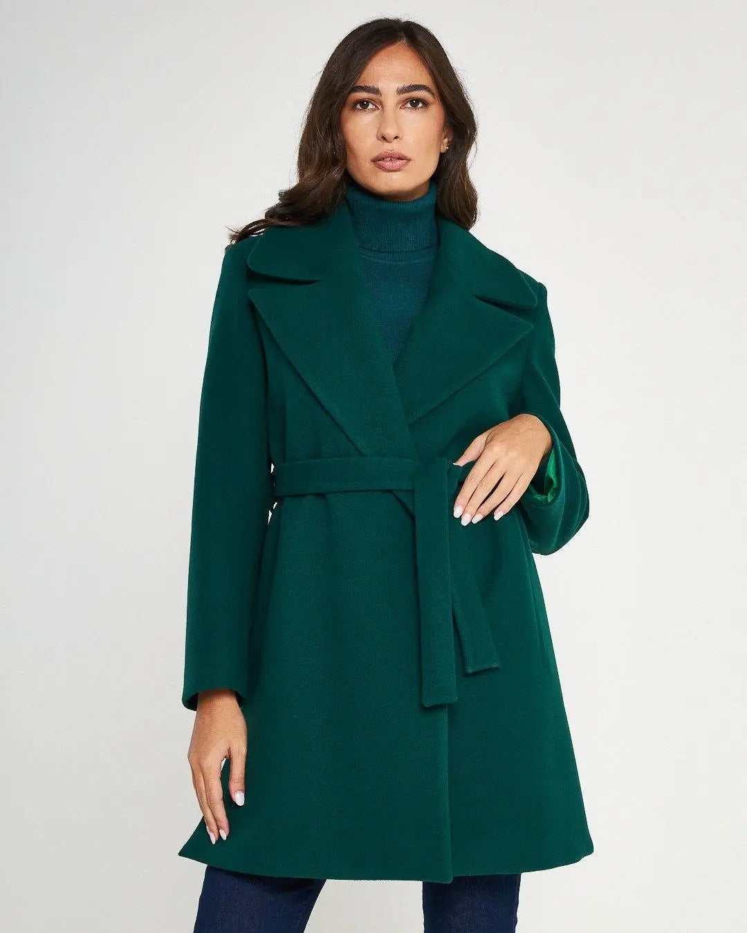 Cappotto tasche VERDE DORABELLA
