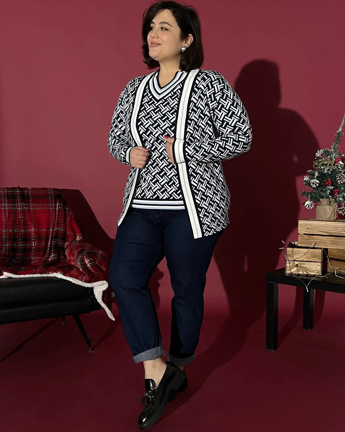 Cardigan BLUE NAVY DORABELLA PIU'