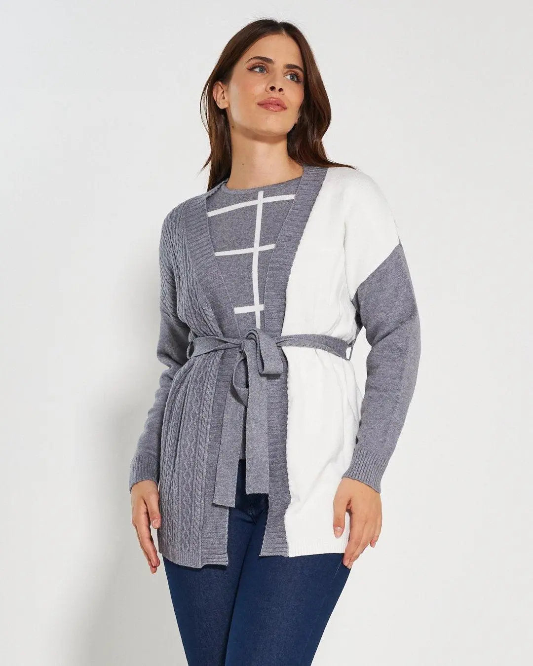 Cardigan GRIGIO MEDIO DORABELLA PIU'
