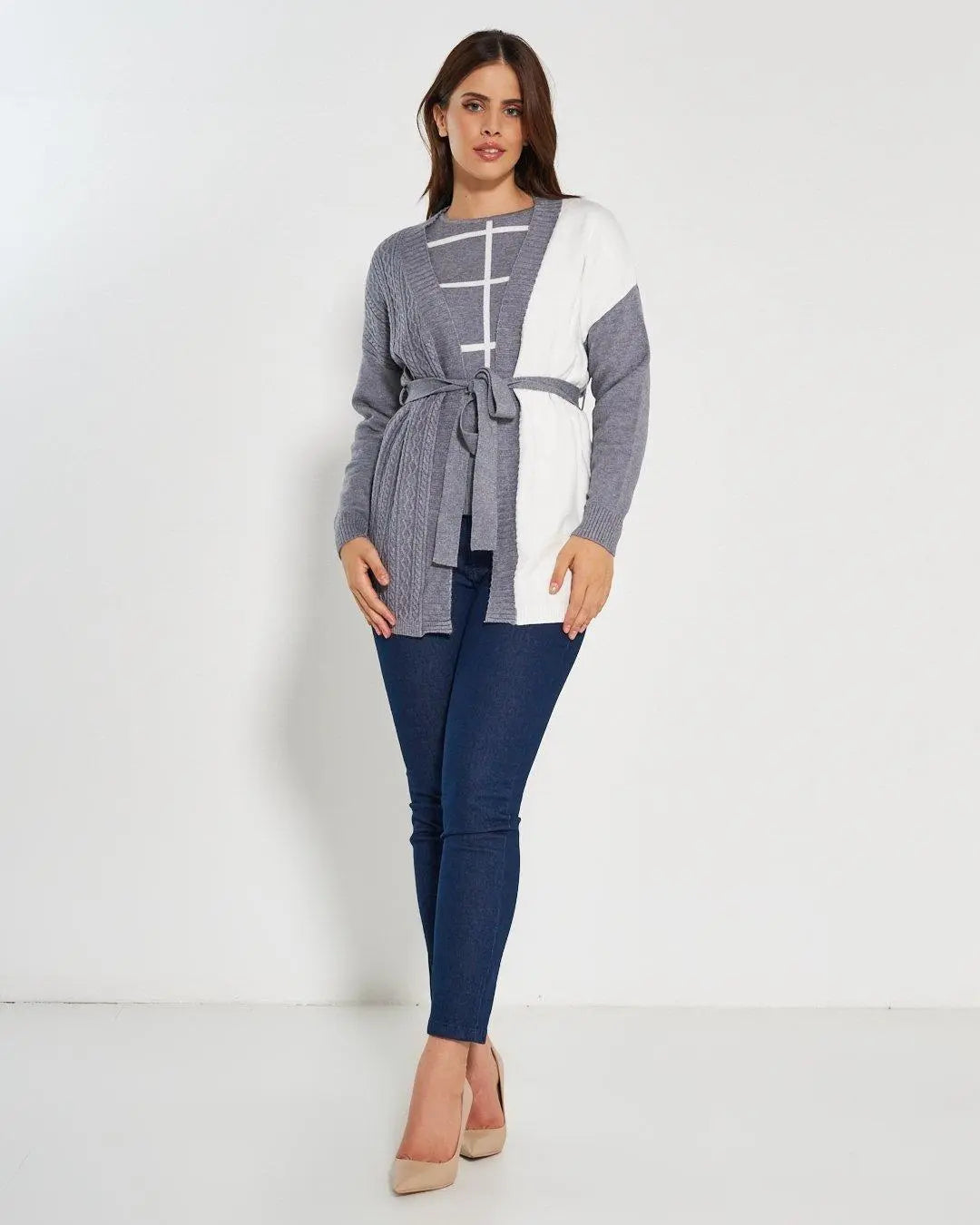 Cardigan GRIGIO MEDIO DORABELLA PIU'