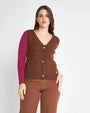 Cardigan a costa inglese CACAO DORABELLA XL