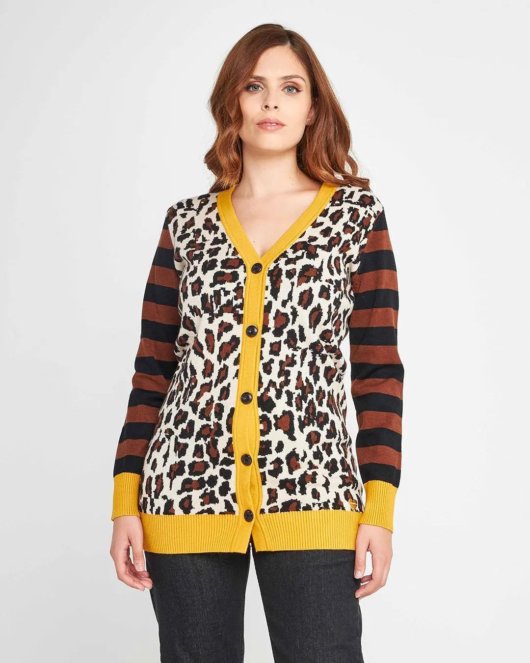 Cardigan animalier NERO DORABELLA