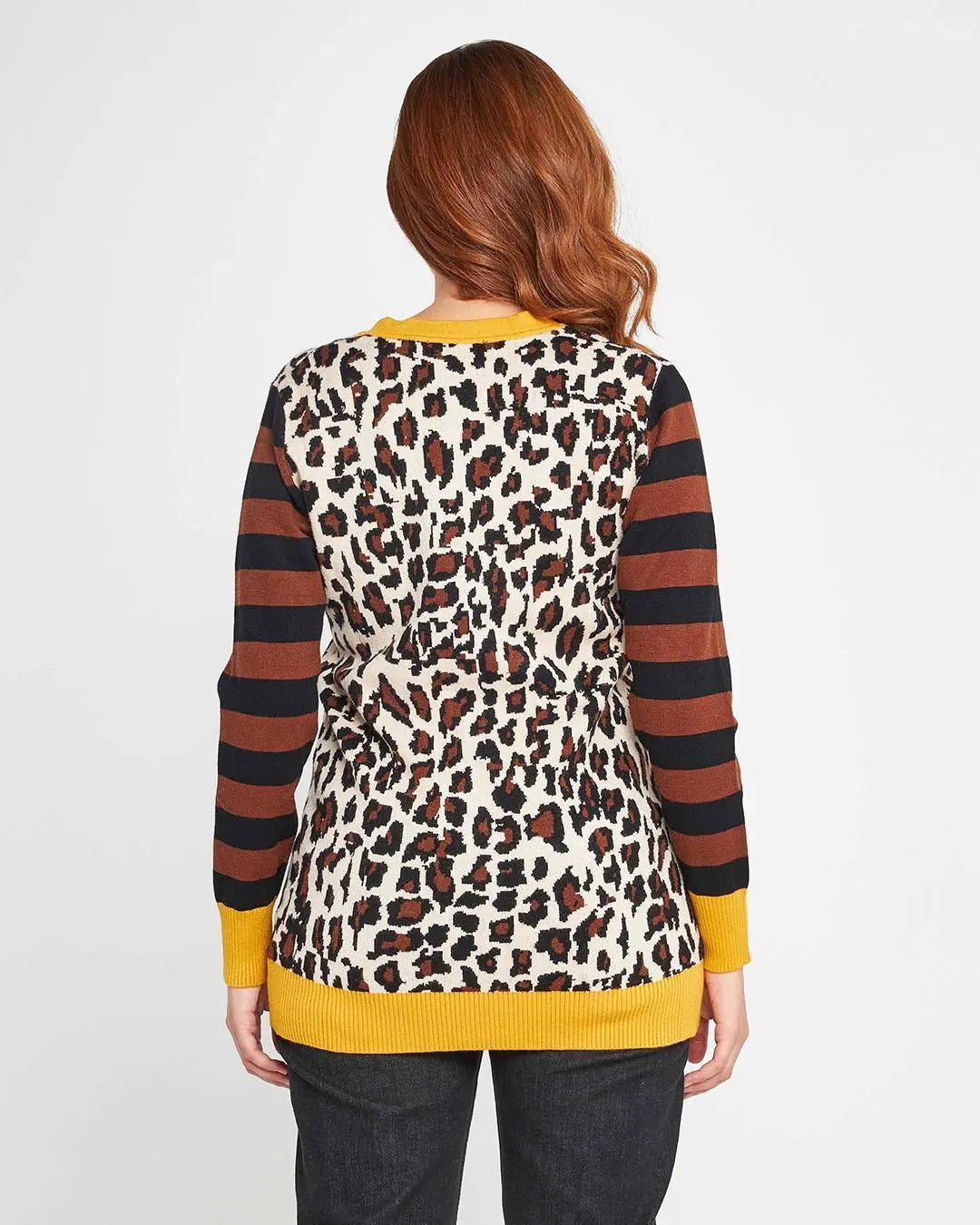 Cardigan animalier NERO DORABELLA