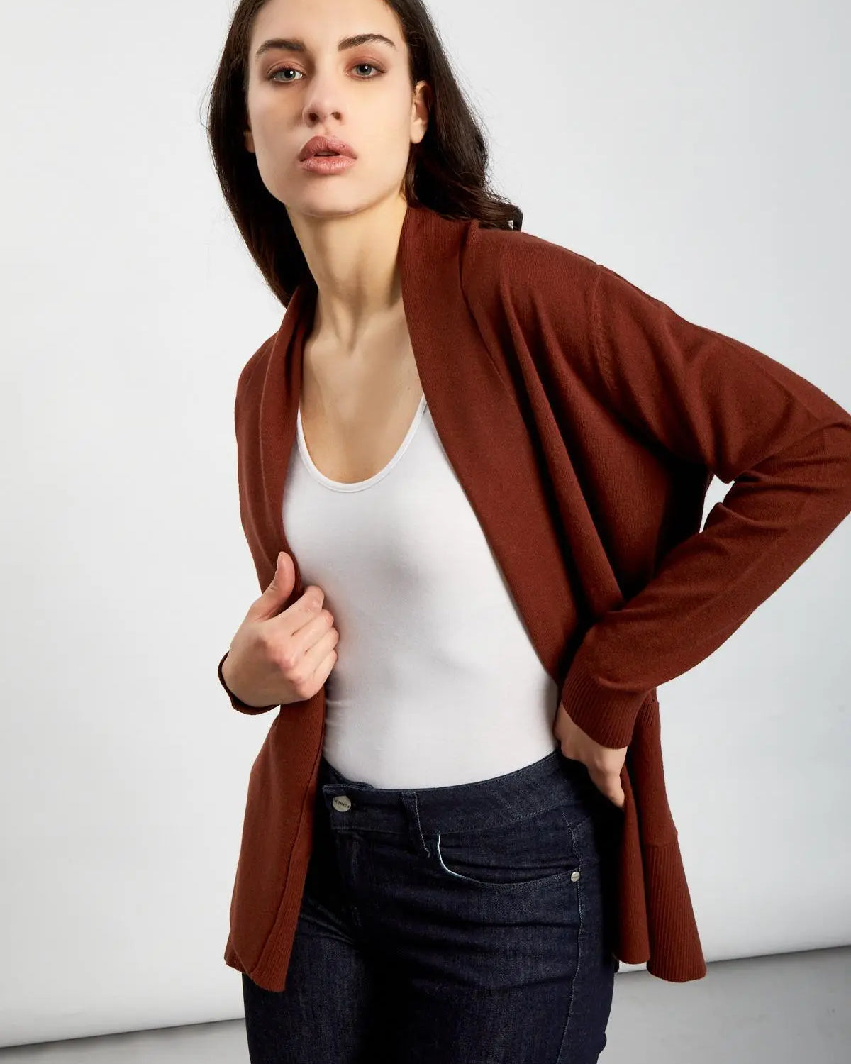 Cardigan aperto CACAO IRONICA