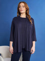 Cardigan aperto in maglia lurex di misto viscosa BLU DORABELLA PIU' 49