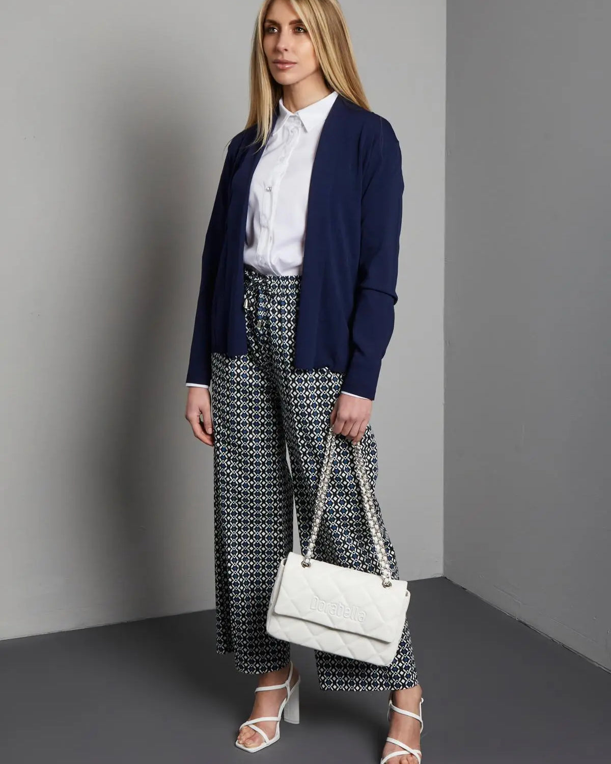 Cardigan basic BLU-NAVY DORABELLA XXL